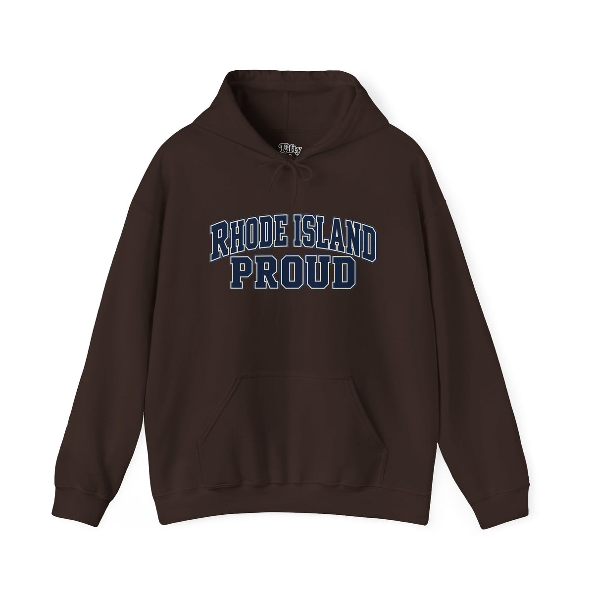 Rhode Island Proud Unisex Hoodie State Name Graphic