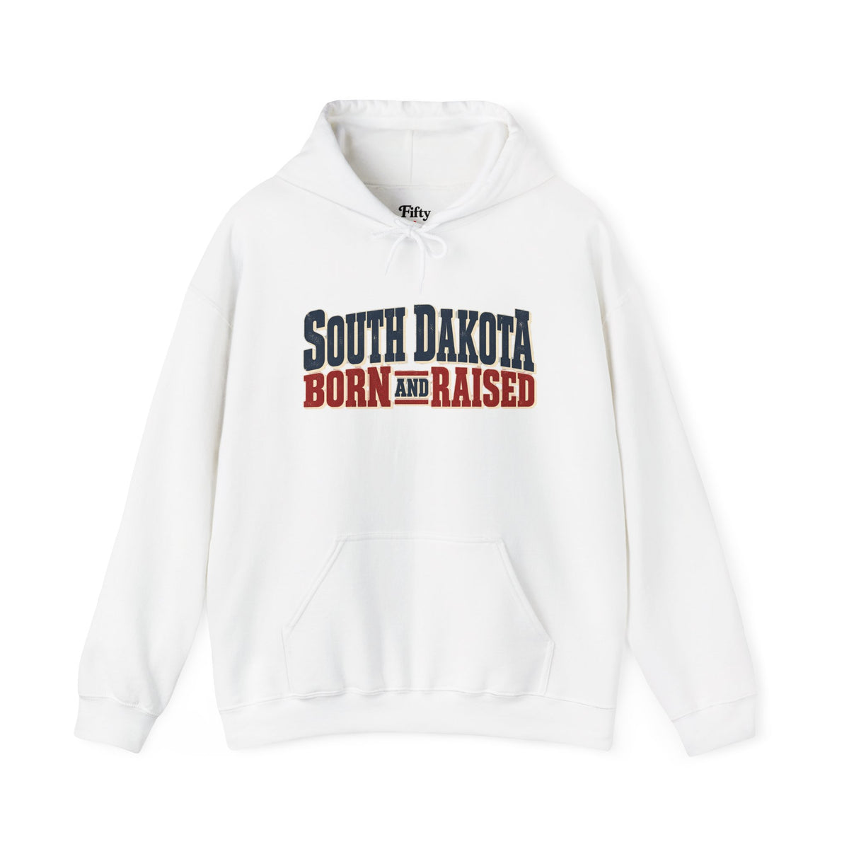 South Dakota Born and Raised Vintage Americana Unisex Hoodie Graphic