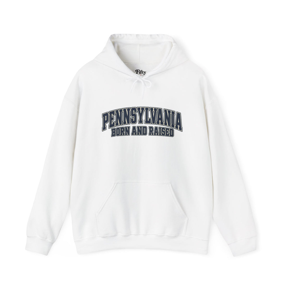 Pennsylvania Born and Raised Old-School Athletic Unisex Hoodie Graphic