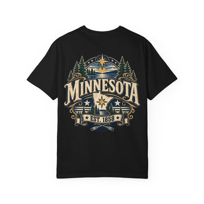 Minnesota Established 1858 Unisex Comfort Color 1717 Streetwear Graphic Tee