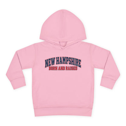 New Hampshire Born and Raised Premium Collegiate Unisex Pullover Fleece Hoodie