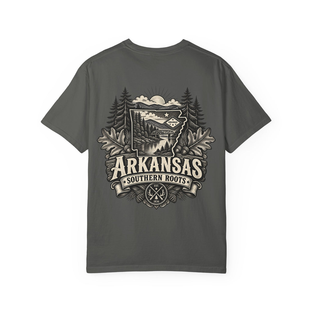 Arkansas Southern Roots Unisex Comfort Color 1717 Streetwear Graphic Tee