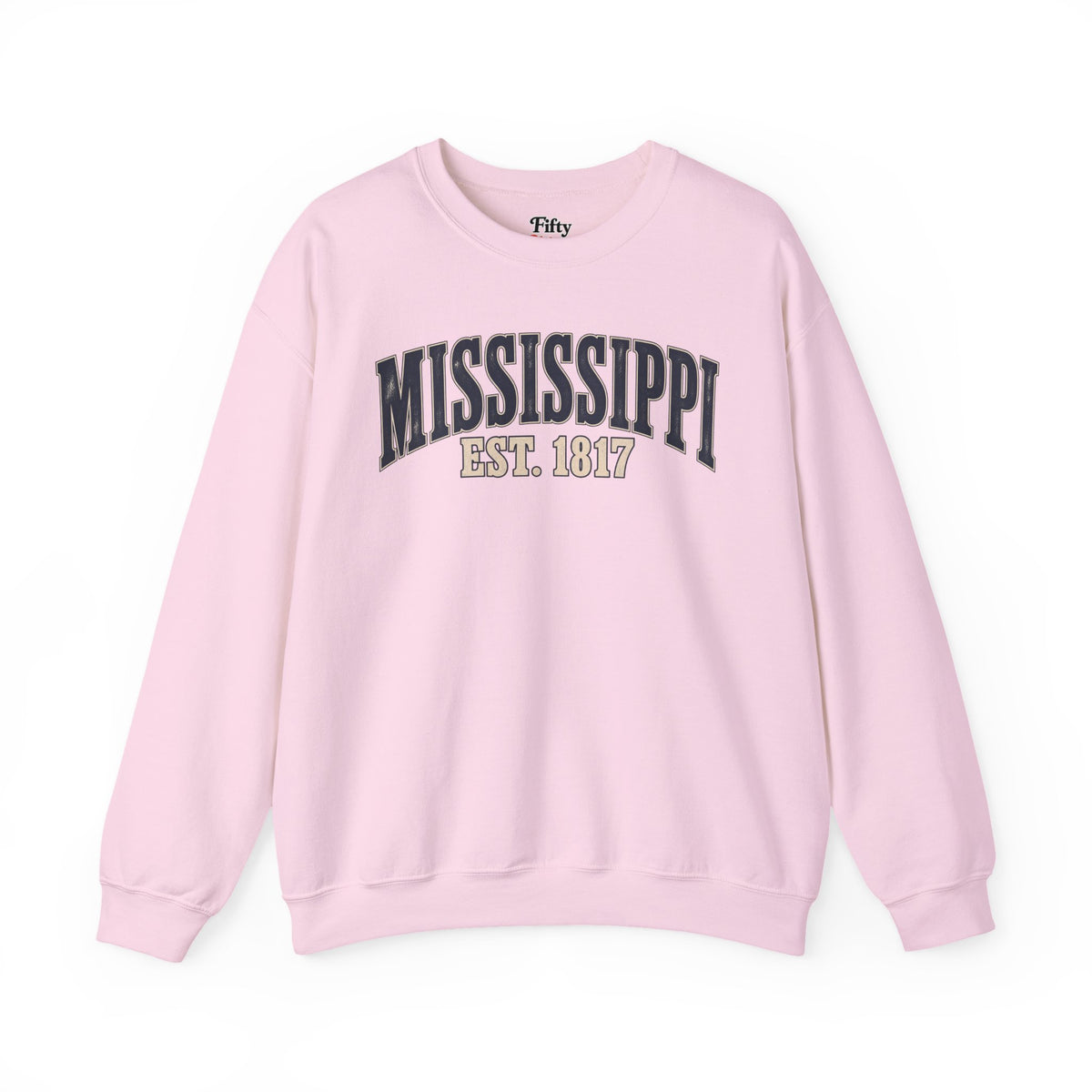 Mississippi Est 1817 Unisex Crewneck Sweatshirt State Name Graphic