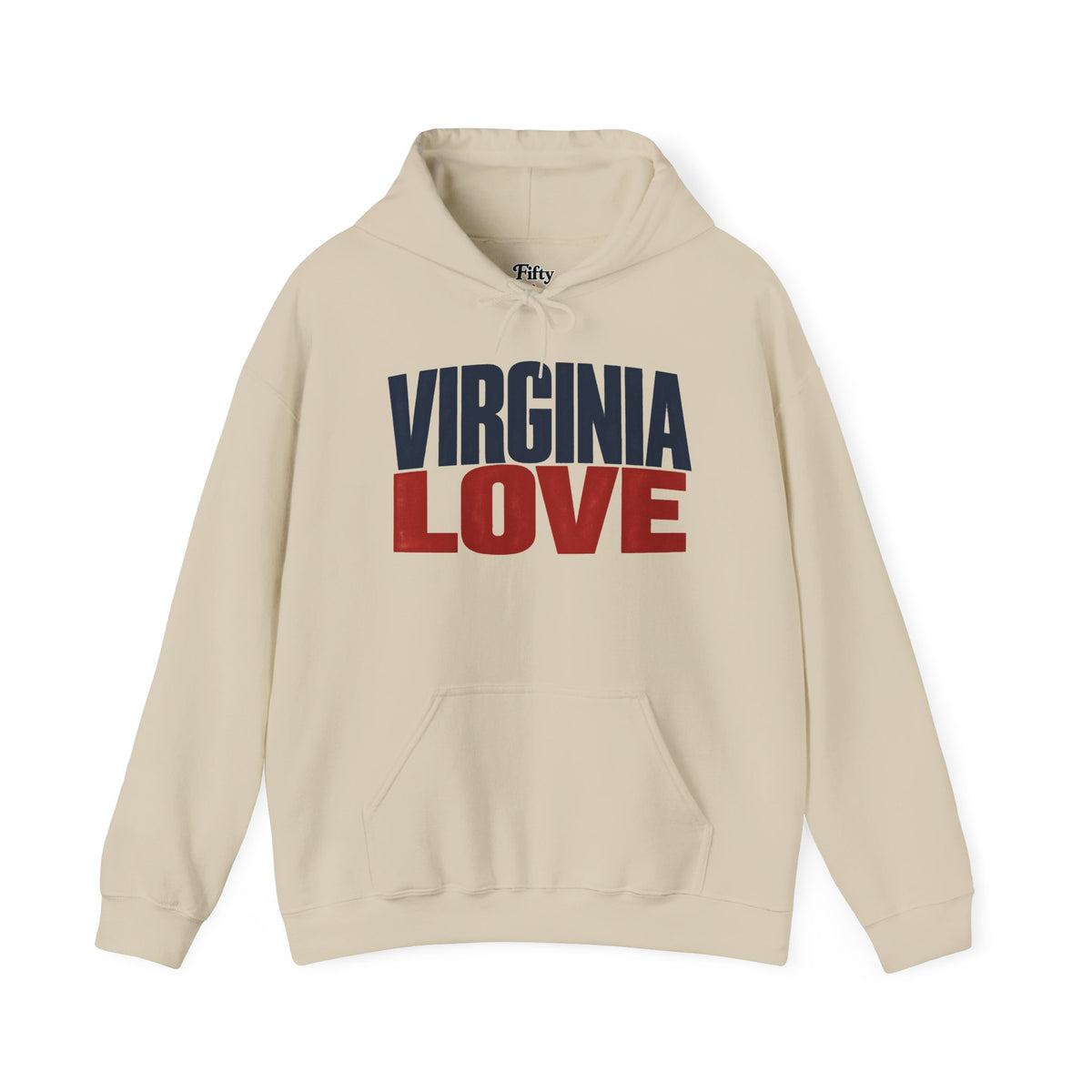 Virginia Love Unisex Hoodie State Name Graphic