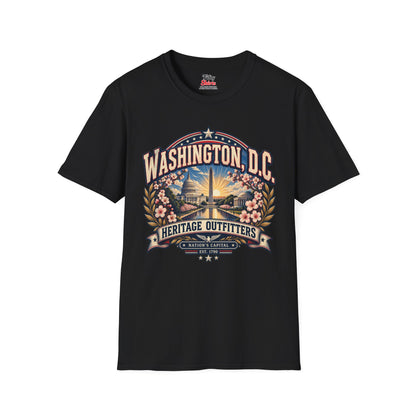 Washington D.C. Heritage Outfitters Unisex Softstyle T Shirt State Pride Graphic Tee Collections FS03
