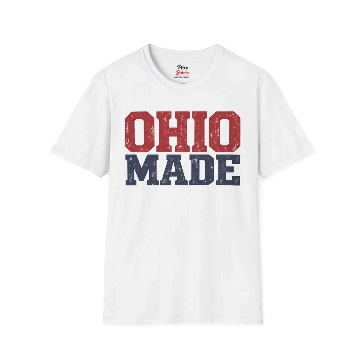Ohio Made Unisex Softstyle T Shirt State Name Graphic Tee