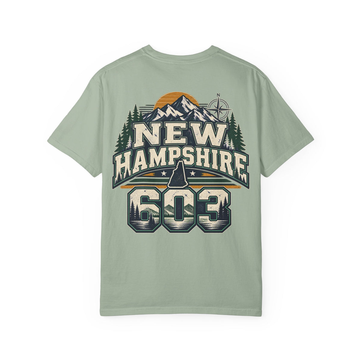 New Hampshire 603 Unisex Comfort Color 1717 Streetwear Graphic Tee
