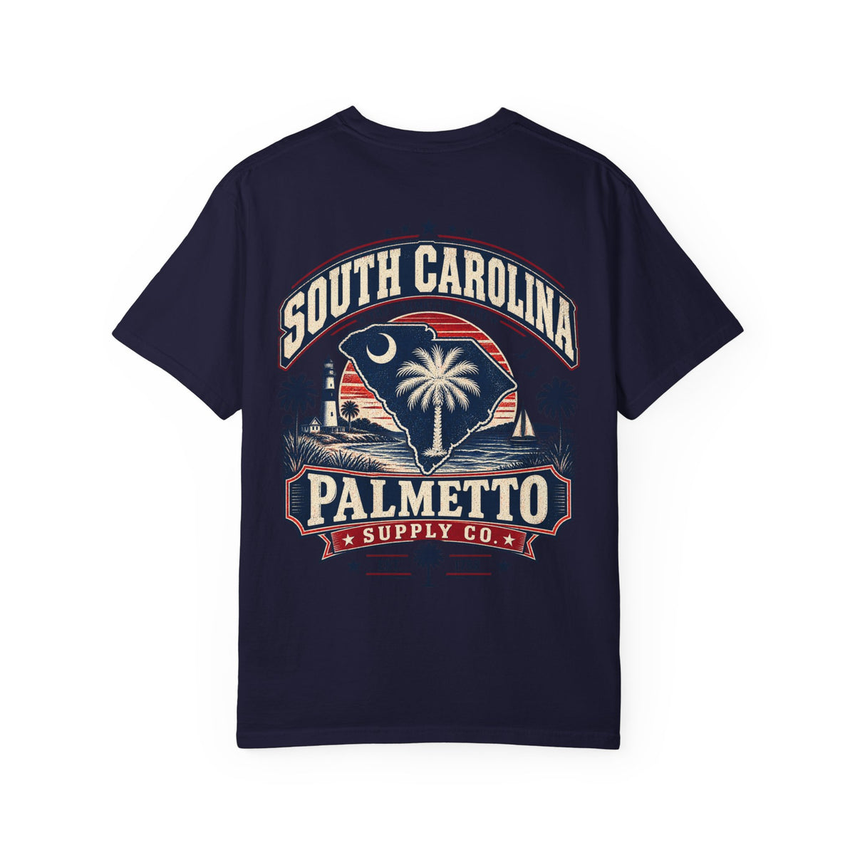South Carolina Palmetto Supply Co Unisex Comfort Color 1717 Streetwear Graphic Tee