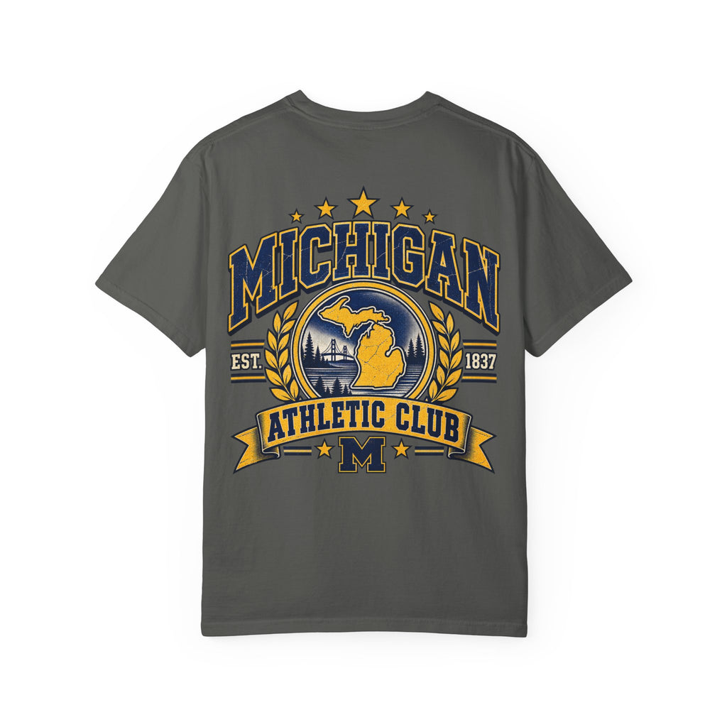 Michigan Athletic Club Unisex Comfort Color 1717 Streetwear Graphic Tee