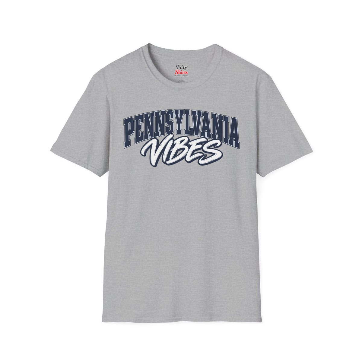 Pennsylvania Vibes Unisex Softstyle T Shirt State Name Graphic Tee