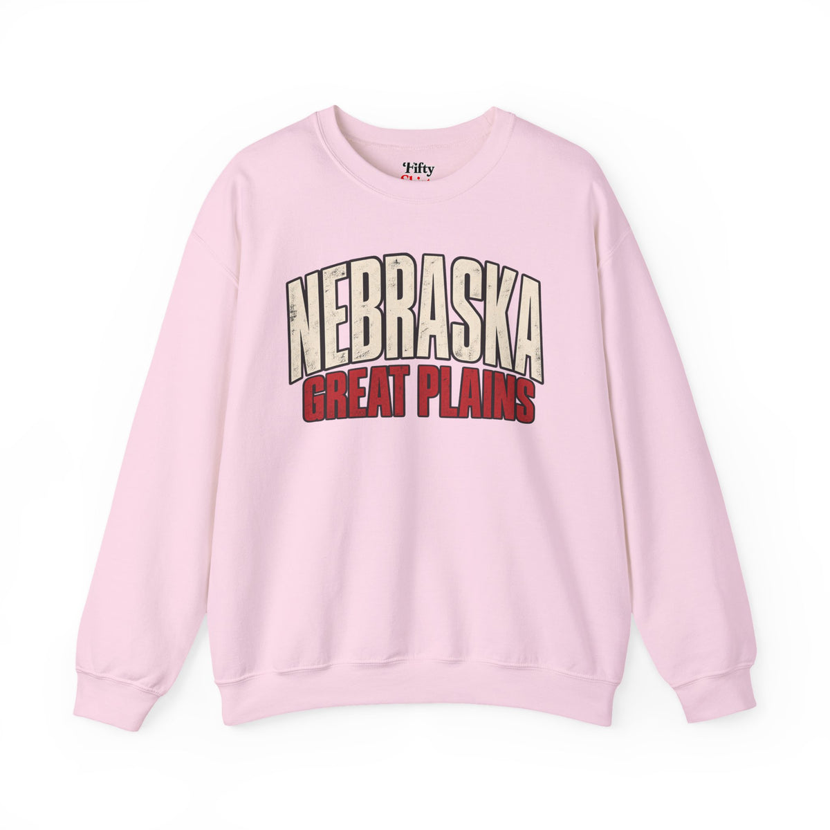 Nebraska Great Plains Unisex Crewneck Sweatshirt State Name Graphic