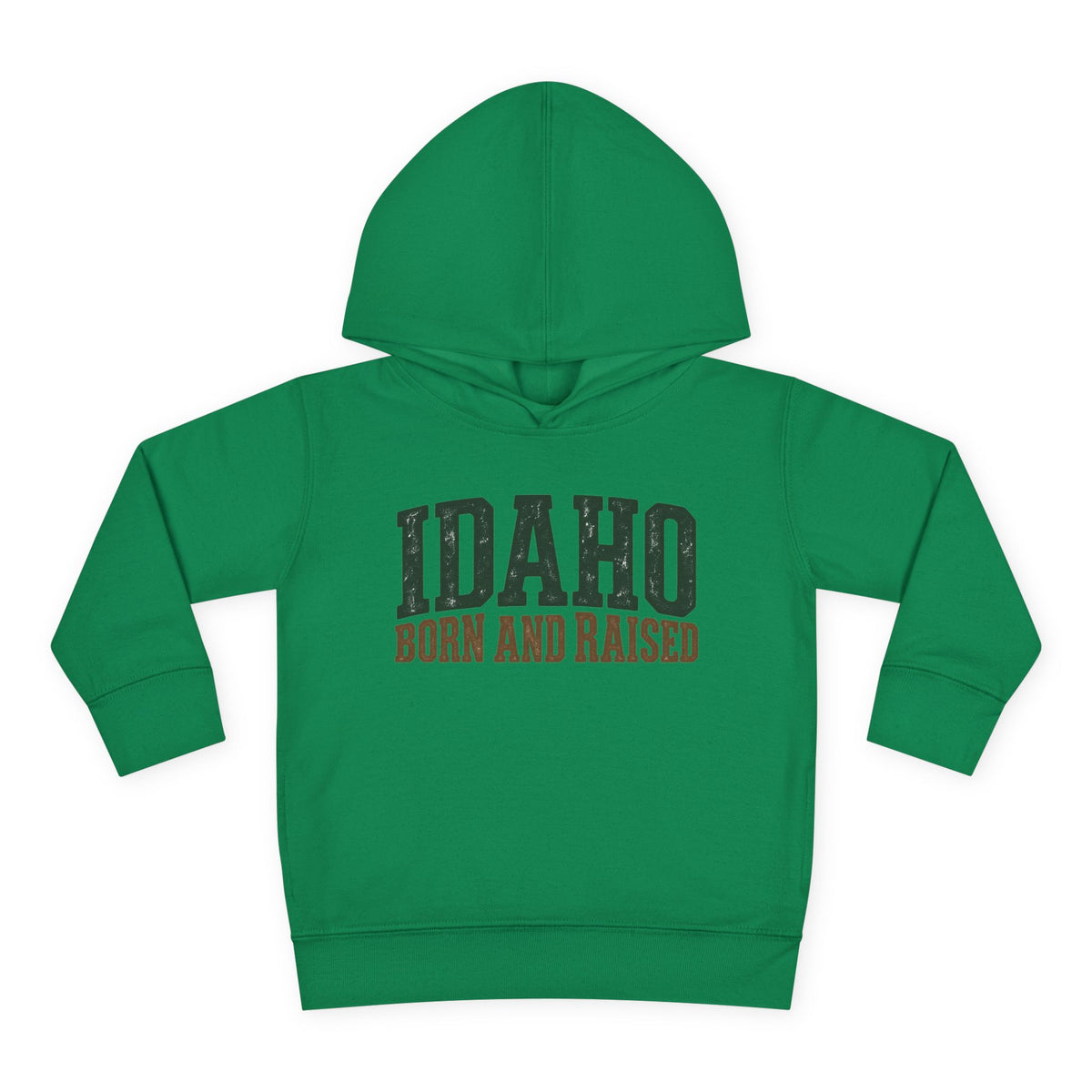 Idaho Born and Raised Pacific Northwest Heritage Unisex Toddler Pullover Fleece Hoodie