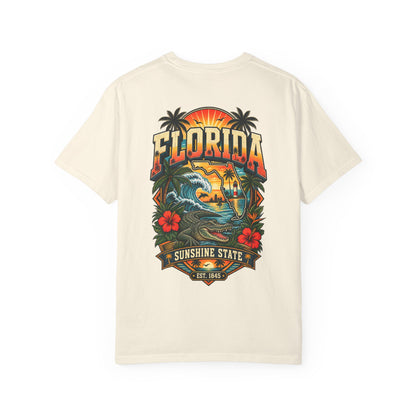 Florida Sunshine Legacy  Unisex Comfort Color 1717 Streetwear Graphic Tee