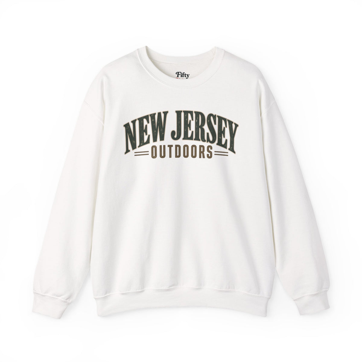 New Jersey Outdoors Unisex Crewneck Sweatshirt State Name Graphic