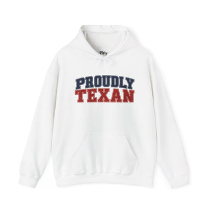 Proudly Texan Texas Unisex Hoodie State Name Graphic