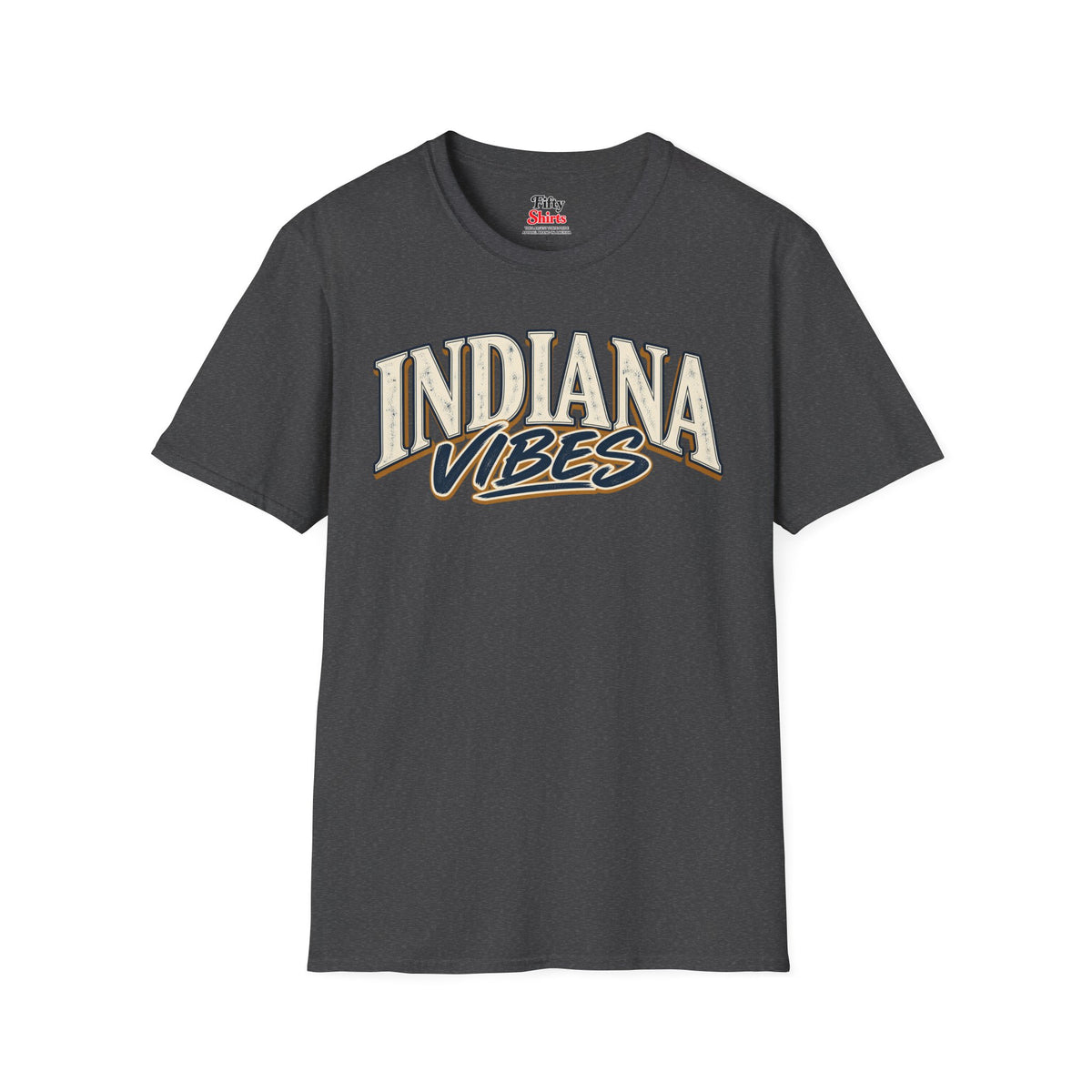 Indiana Vibes Unisex Softstyle T Shirt State Name Graphic Tee