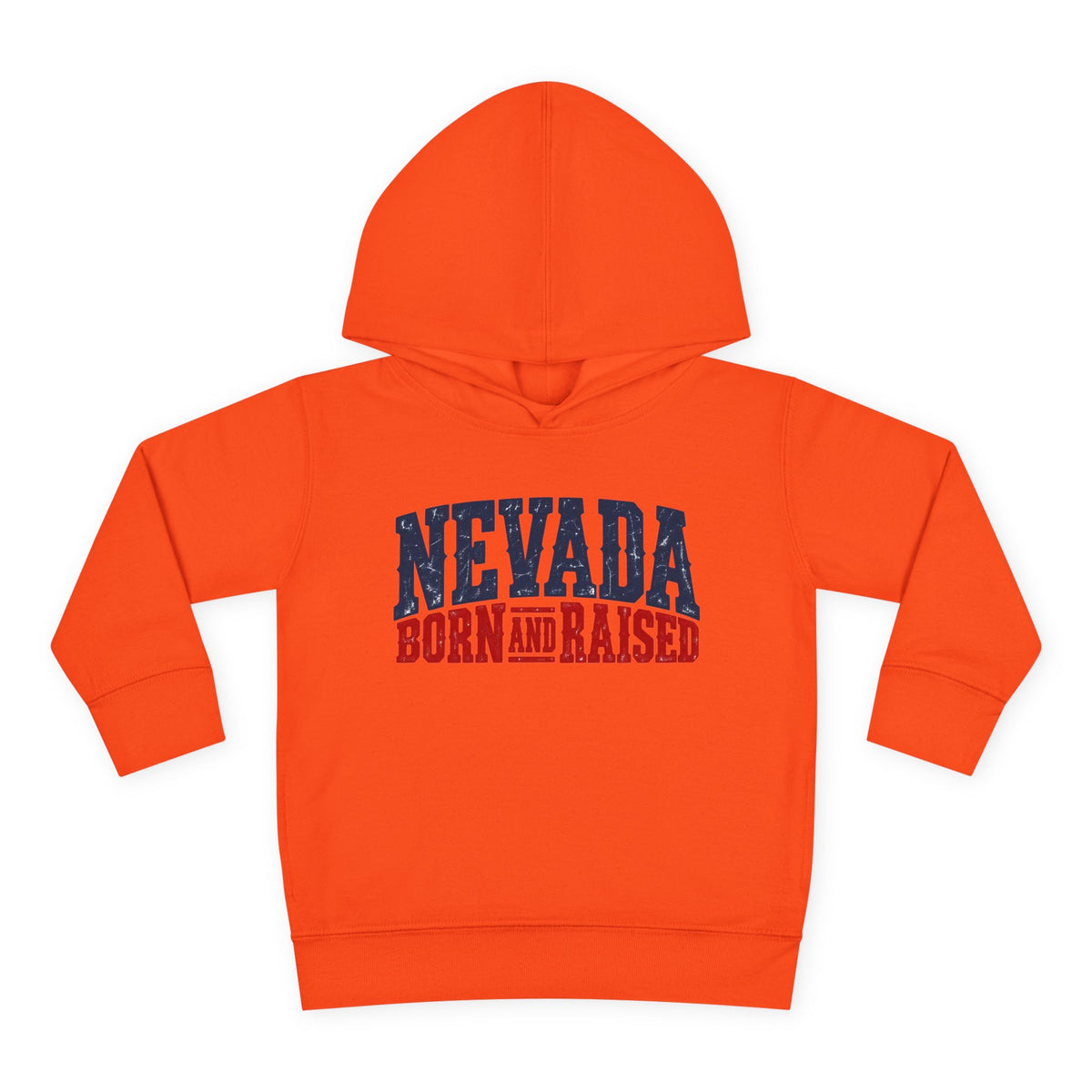 Nevada Born and Raised Rugged Western Unisex Toddler Pullover Fleece Hoodie