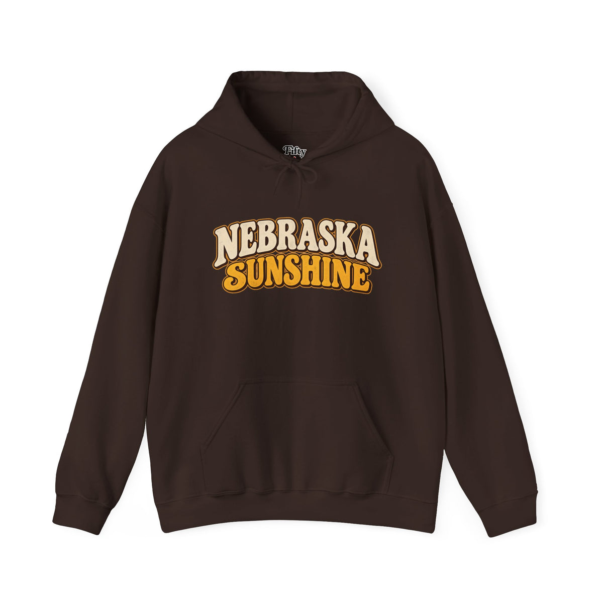 Nebraska Sunshine Unisex Hoodie State Name Graphic
