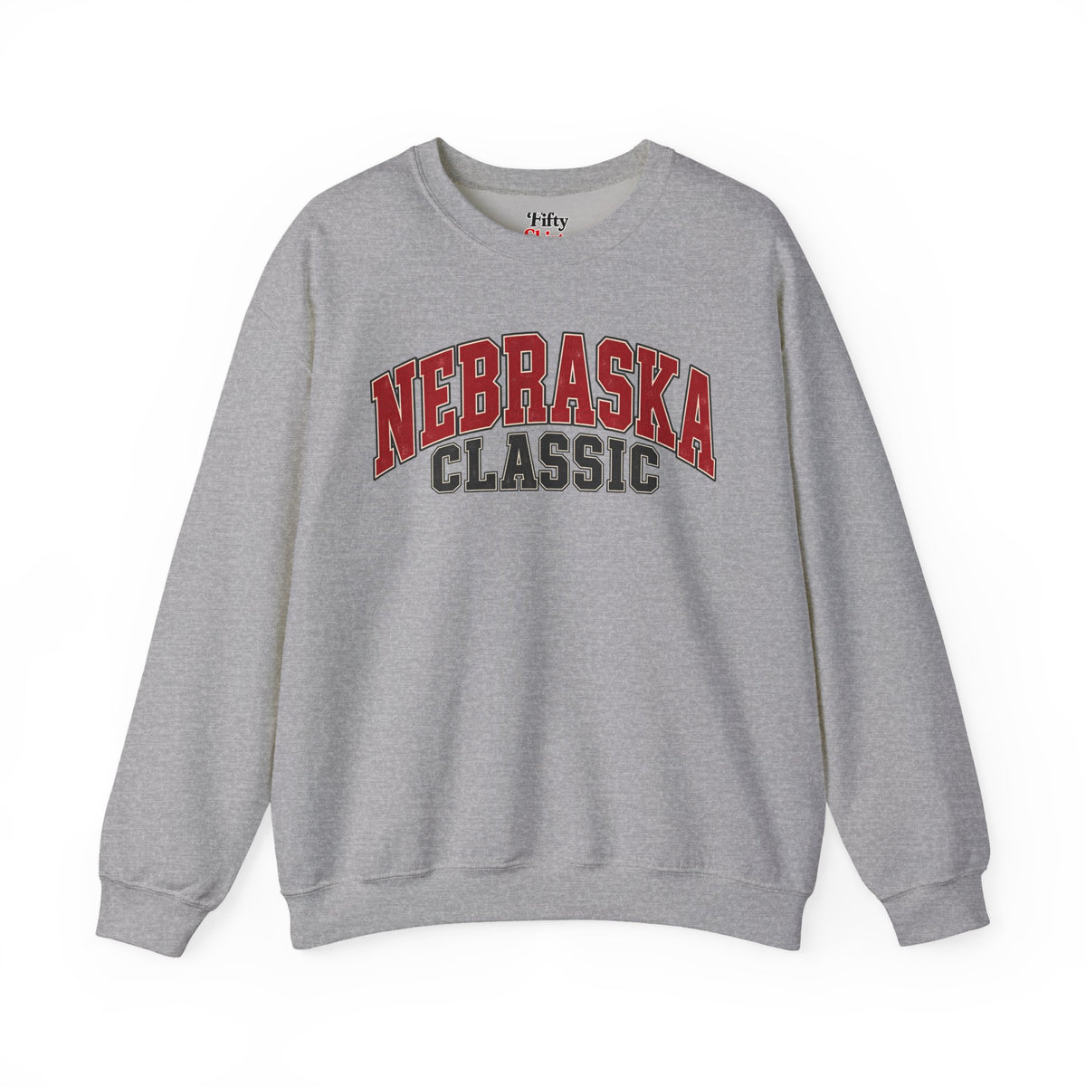 Nebraska Classic Unisex Crewneck Sweatshirt State Name Graphic