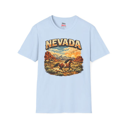 Nevada Wildlife Unisex Softstyle T Shirt State Pride Graphic Tee Collections FS03