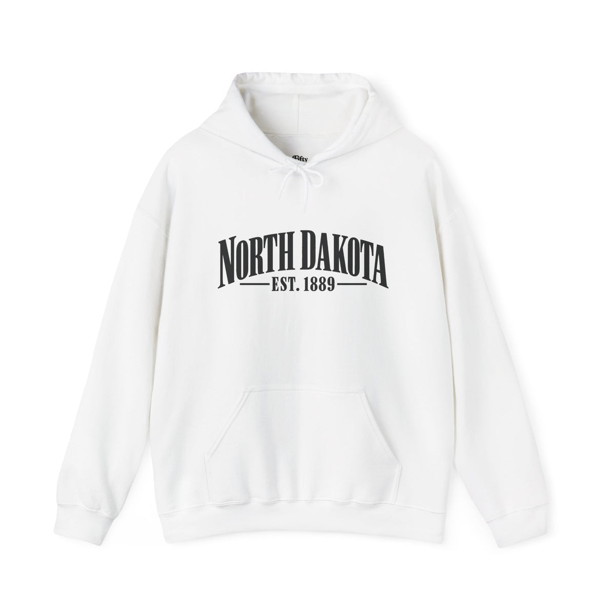 North Dakota Est. 1889 Unisex Hoodie State Name Graphic