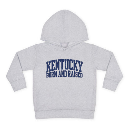 Kentucky Born and Raised Bold Athletic Unisex Toddler Pullover Fleece Hoodie