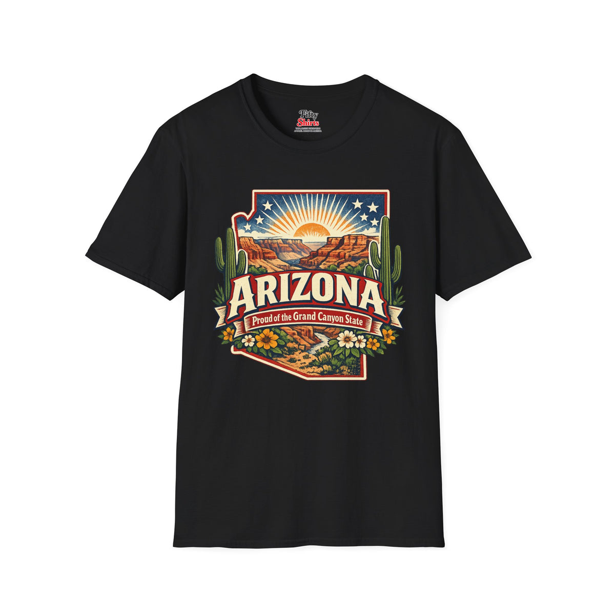 Arizona State Pride Unisex Softstyle T Shirt State Pride Graphic Tee Collections FS03
