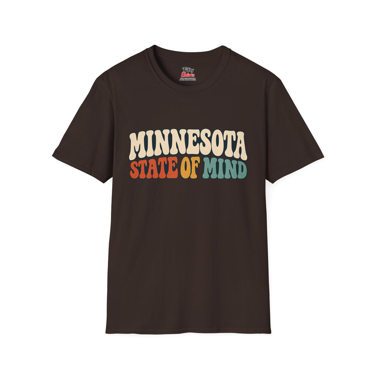Minnesota State of Mind Unisex Softstyle T Shirt State Name Graphic Tee
