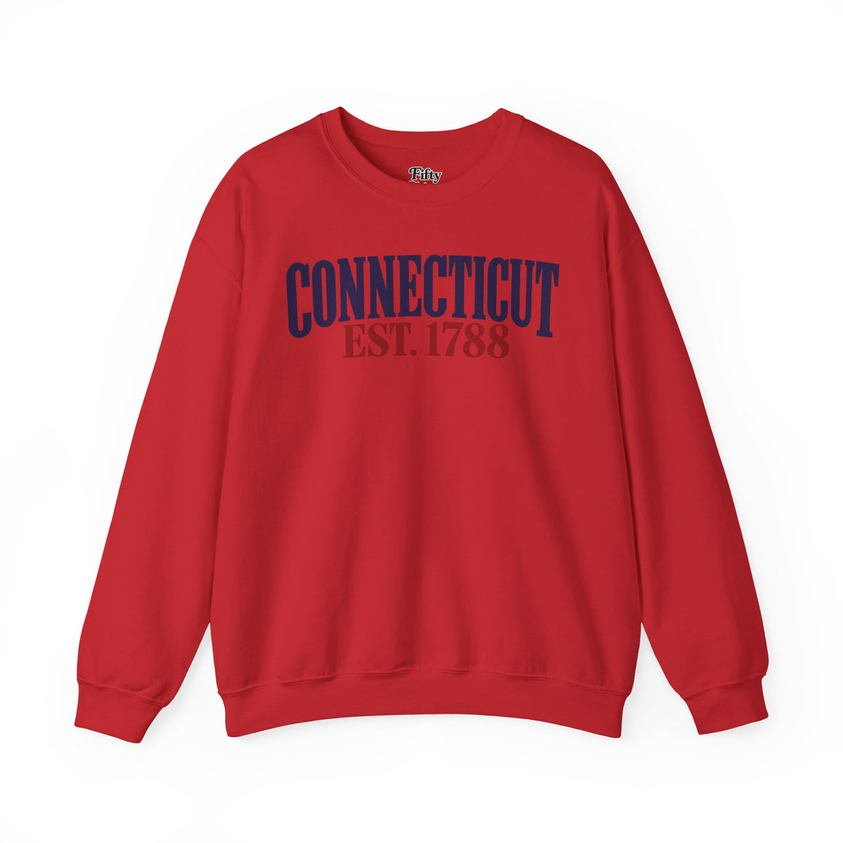 Connecticut EST 1788 Unisex Crewneck Sweatshirt State Name Graphic