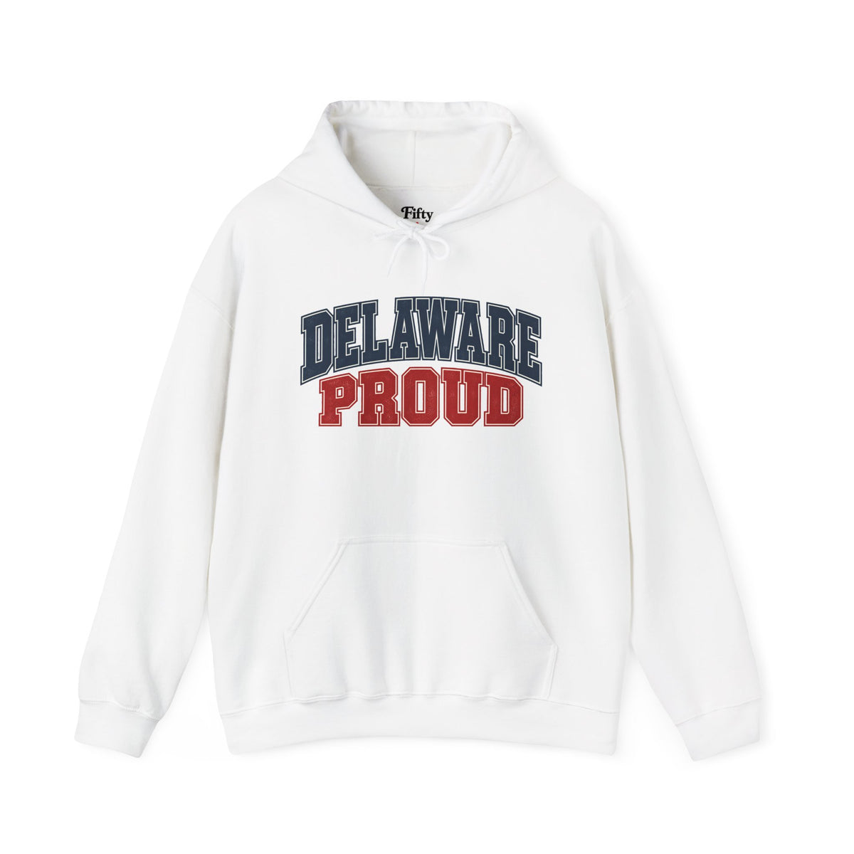 Delaware Proud Unisex Hoodie State Name Graphic
