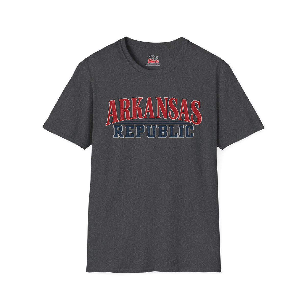 Arkansas Republic Unisex Softstyle T Shirt State Name Graphic Tee