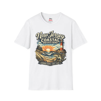 New Jersey Coastal Outfitters Unisex Softstyle T Shirt State Pride Graphic Tee Collections FS03