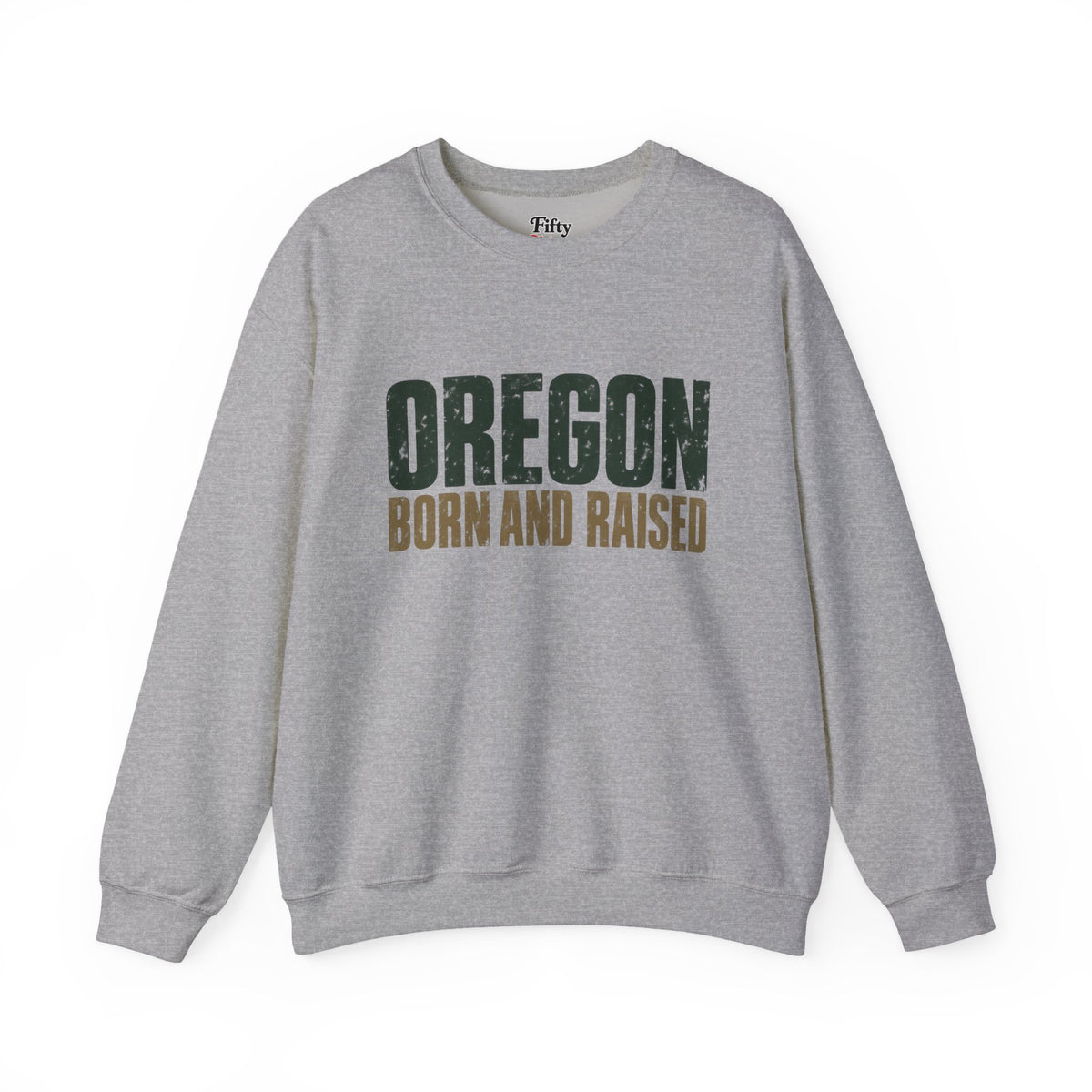Oregon Born and Raised Minimal PNW Heritage Unisex Sweatshirt Graphic