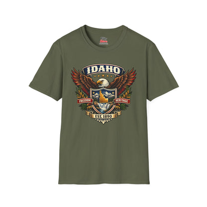 Idaho Americana Eagle Unisex Softstyle T Shirt State Pride Graphic Tee Collections FS03