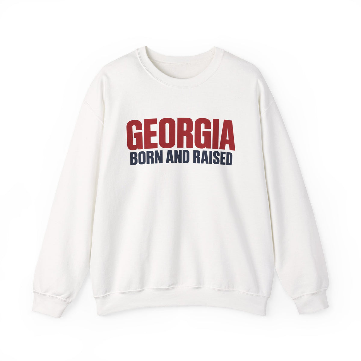 Georgia Born and Raised Minimal Modern Unisex Sweatshirt Graphic