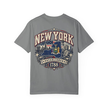 New York Established 1788 Unisex Comfort Color 1717 Streetwear Graphic Tee