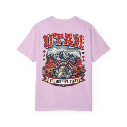 Utah the Beehive State Unisex Comfort Color 1717 Streetwear Graphic Tee