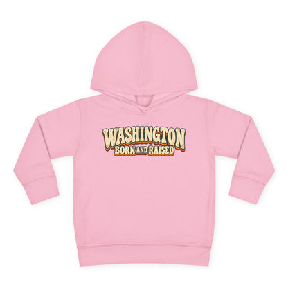 Washington Born and Raised Vintage 1970s Unisex Toddler Pullover Fleece Hoodie