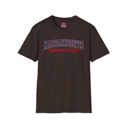 Massachusetts Commonwealth Unisex Softstyle T Shirt State Name Graphic Tee
