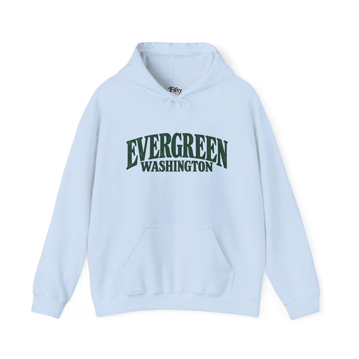 Evergreen Washington Unisex Hoodie State Name Graphic