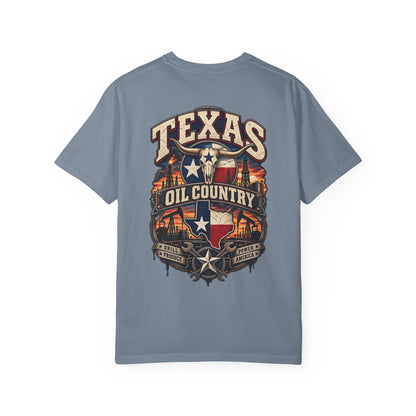Texas Oil Country Unisex Comfort Color 1717 Streetwear Graphic Tee
