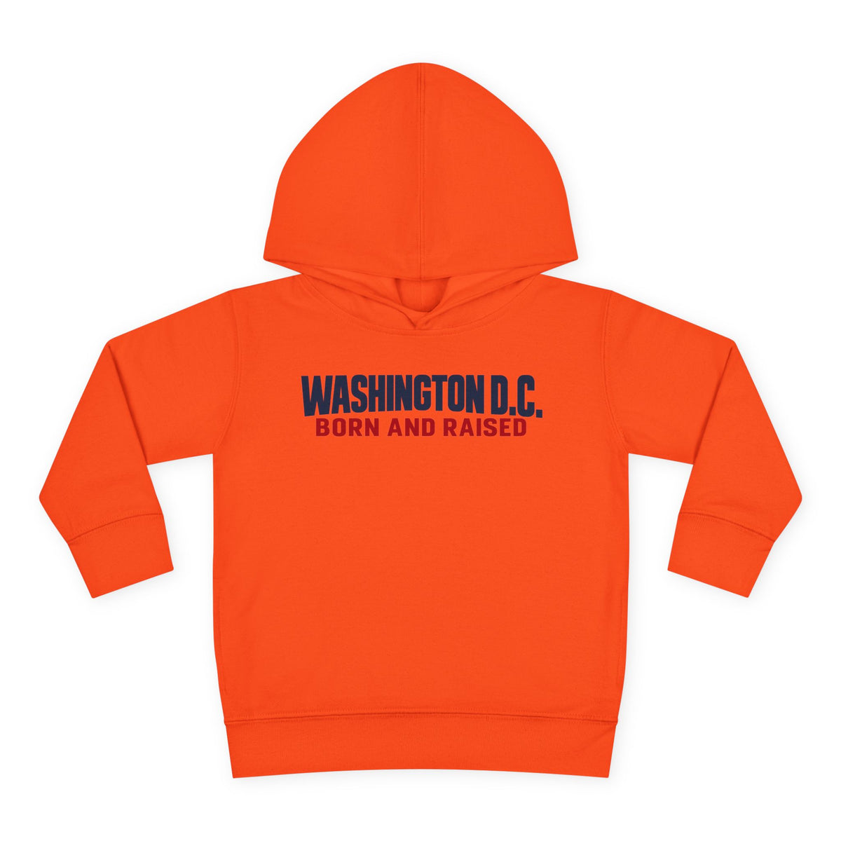 Washington DC Born and Raised Minimal Modern Unisex Toddler Pullover Fleece Hoodie
