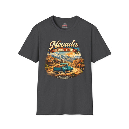 Nevada Road Trip Unisex Softstyle T Shirt State Pride Graphic Tee Collections FS03