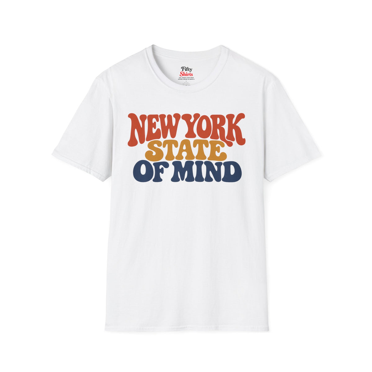 New York State Of Mind Unisex Softstyle T Shirt State Name Graphic Tee