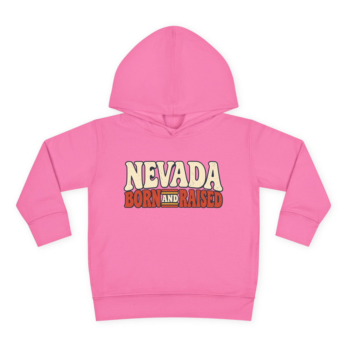 Nevada Born and Raised Retro 1970s Desert Unisex Toddler Pullover Fleece Hoodie