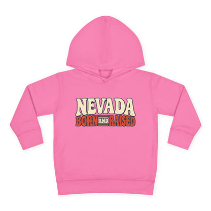 Nevada Born and Raised Retro 1970s Desert Unisex Toddler Pullover Fleece Hoodie