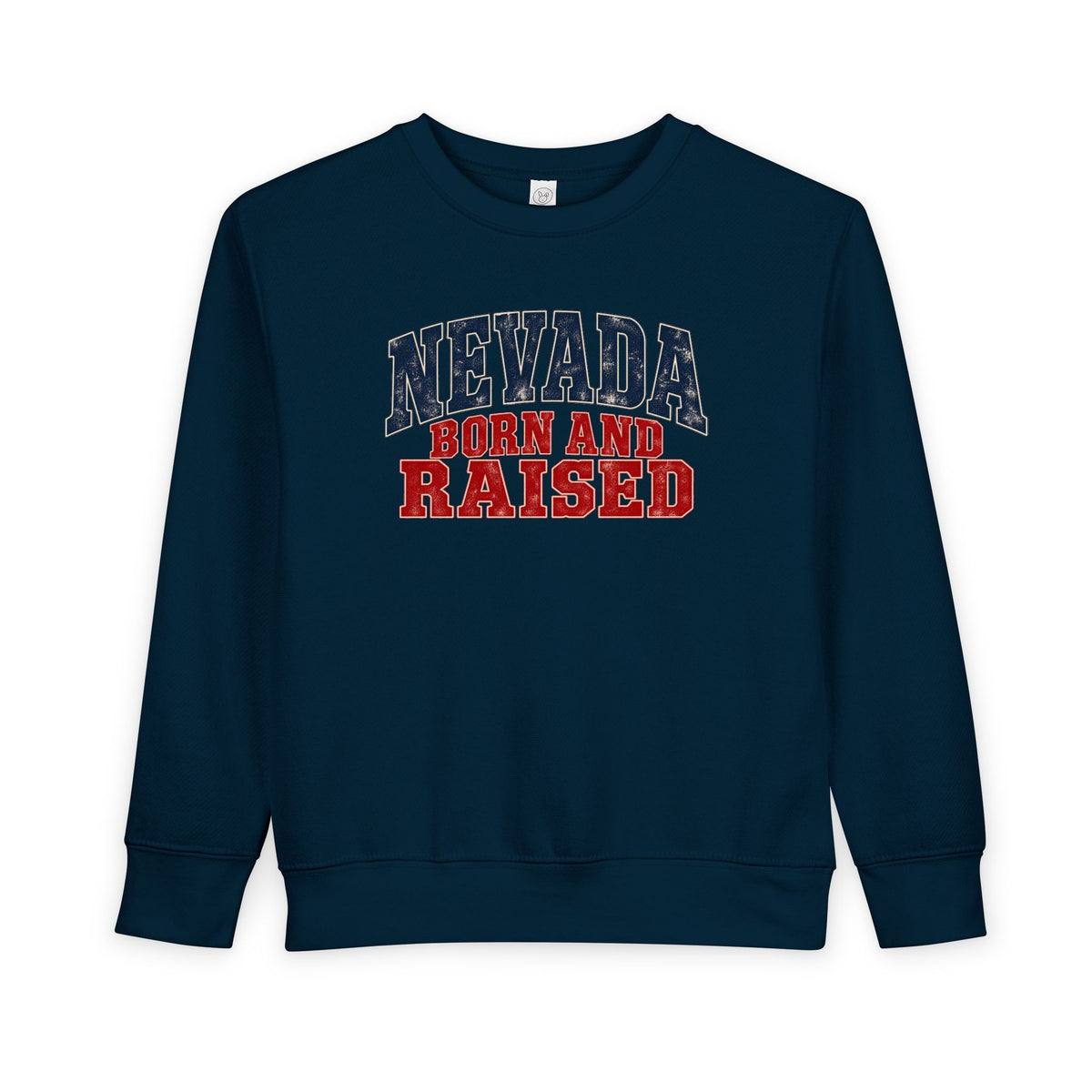 Nevada Born and Raised Desert Heritage Unisex Toddler Sweatshirt
