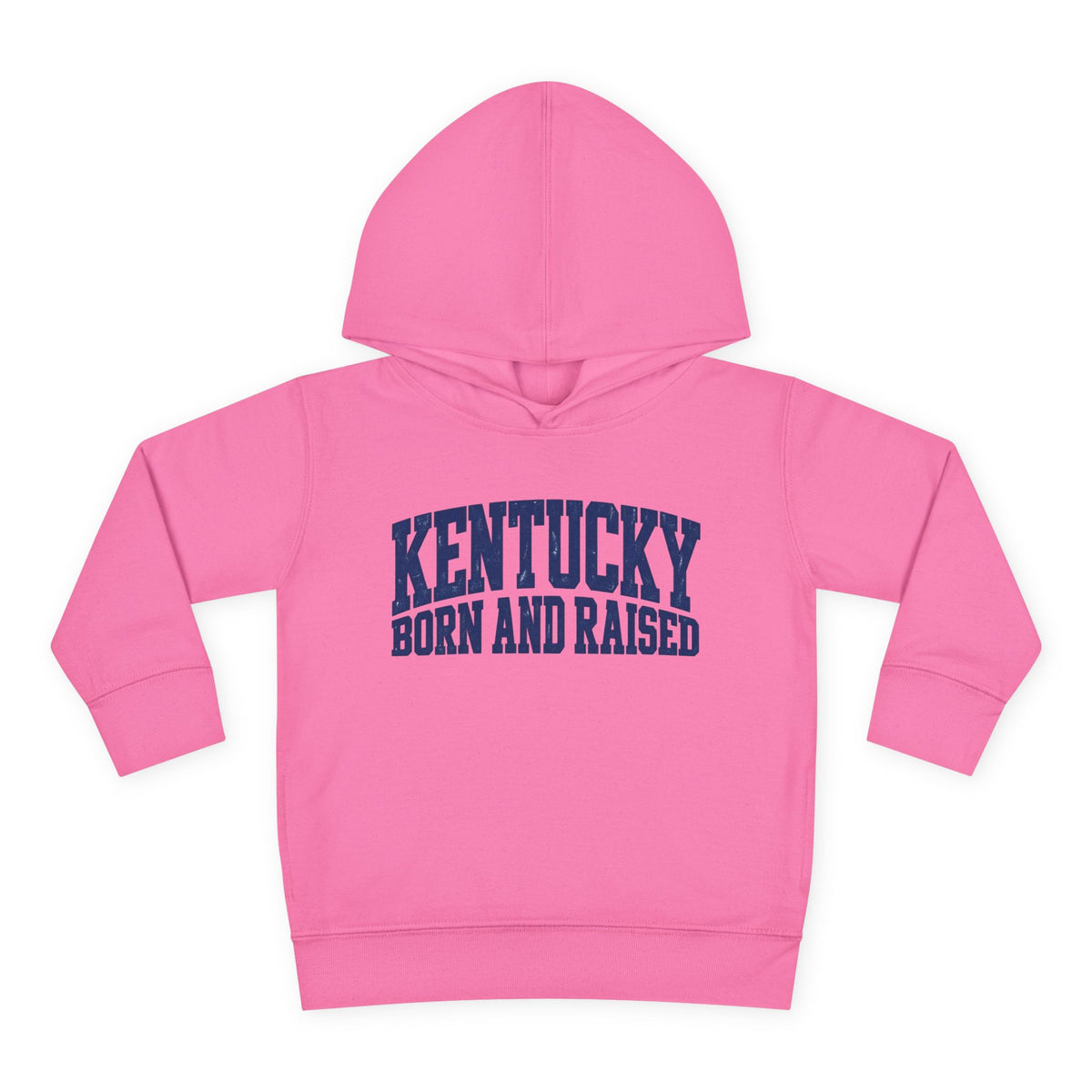 Kentucky Born and Raised Bold Athletic Unisex Toddler Pullover Fleece Hoodie