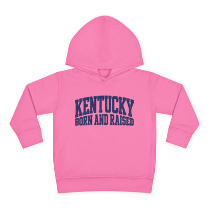 Kentucky Born and Raised Bold Athletic Unisex Toddler Pullover Fleece Hoodie
