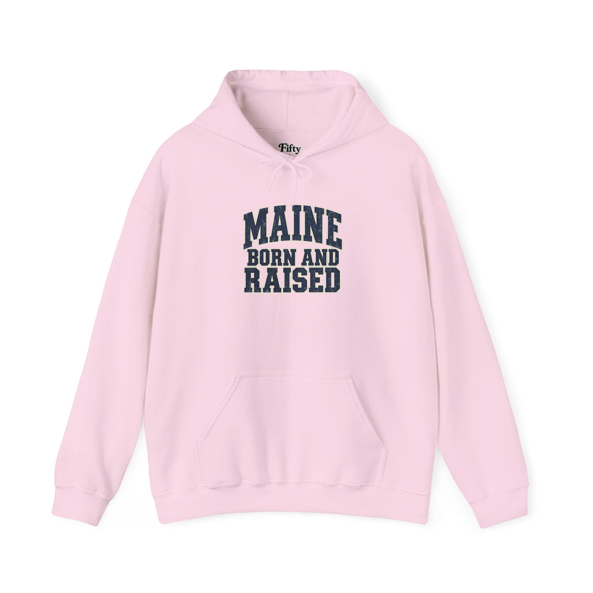 Maine Born and Raised Bold Athletic Unisex Hoodie Graphic